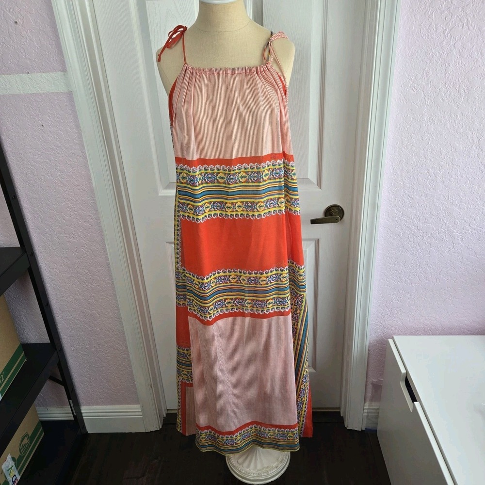 Vintage Juli Jr. For Lord & Taylor Nightgown Lounge Dress Size 7 S Cotton Blend